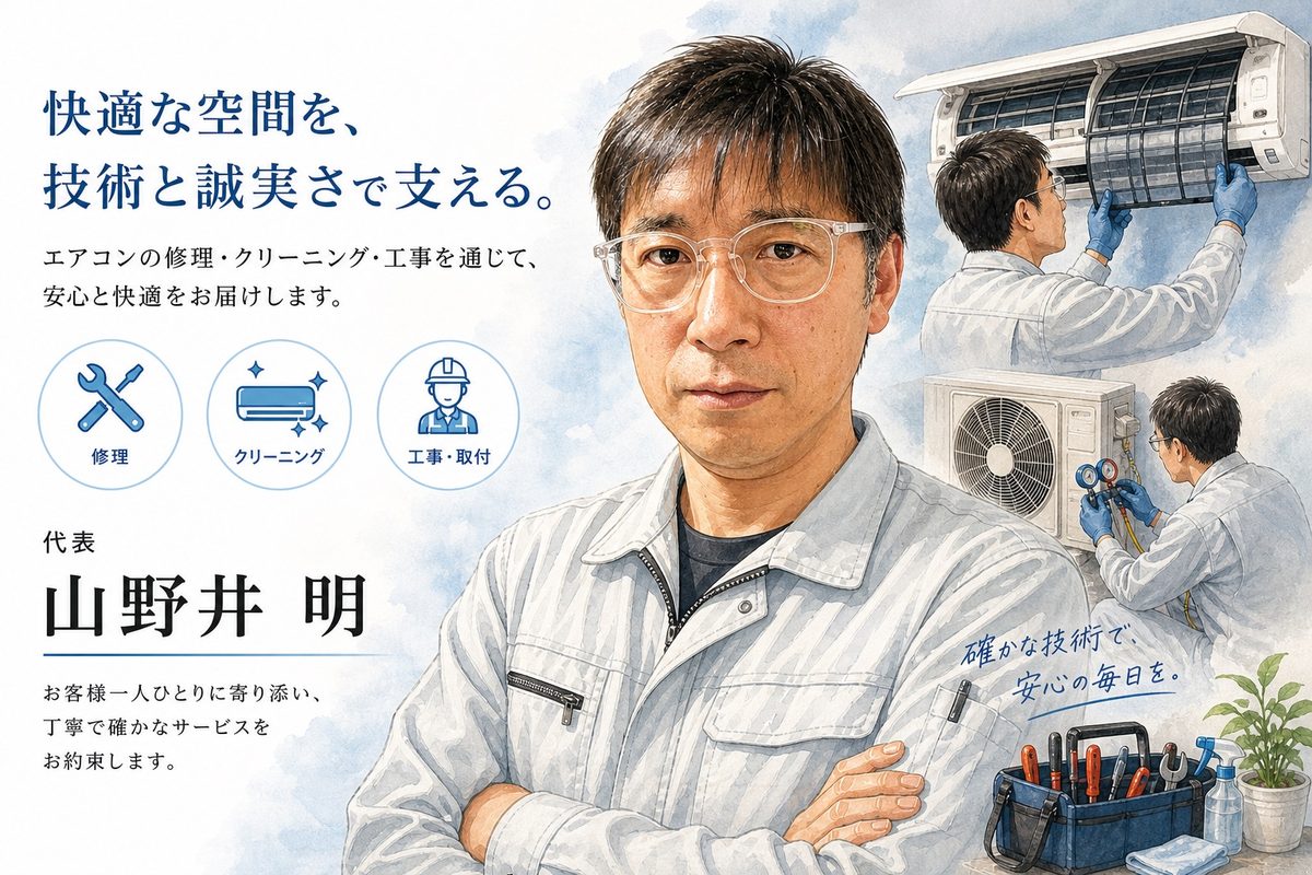あきら電機 代表 山野井明